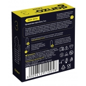 Презервативы анатомической формы с точечной и ребристой структурой Ganzo Extase - 3 шт. - Ganzo - купить с доставкой в Воронеже