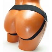 Трусики для страпона коричневого цвета - БДСМ Арсенал - купить с доставкой в Воронеже