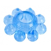 Голубая гелевая насадка-цветок - Toyfa Basic - в Воронеже купить с доставкой