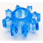 Голубая гелевая насадка-звезда - Toyfa Basic - в Воронеже купить с доставкой