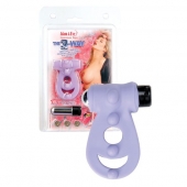 Фиолетовое эрекционное кольцо с подхватом и вибрацией The 3-Way - Topco Sales - в Воронеже купить с доставкой