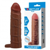 Коричневая насадка-удлинитель Kaile - 15 см. - Baile - в Воронеже купить с доставкой