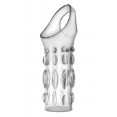 Прозрачная насадка на пенис Stretchy Studded Penis Sleeve Ring - Blush Novelties - в Воронеже купить с доставкой