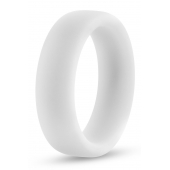 Белое люминесцентное эрекционное кольцо Silicone Glo Cock Ring - Blush Novelties - в Воронеже купить с доставкой