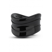 Черное эрекционное кольцо на мошонку Beef Ball Stretcher Snug - Blush Novelties - в Воронеже купить с доставкой