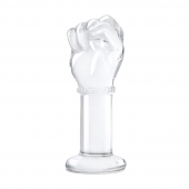 Стеклянный плаг в форме сжатой в кулак руки 5’’ Glass Fist Butt Plug - 13 см. - Glas