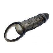 Фаллическая насадка на пенис с подхватом мошонки - 16 см. - Baile - в Воронеже купить с доставкой