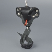 Черный кожаный брелок в форме кобры - Sitabella - купить с доставкой в Воронеже