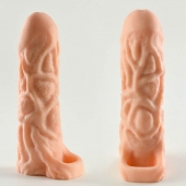 Телесная насадка-удлинитель Okoto с богатым рельефом поверхности - 16 см. - Sitabella - в Воронеже купить с доставкой