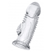 Прозрачная насадка на пенис с шипиками и коготком - 13,5 см. - A-toys - в Воронеже купить с доставкой