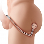 Кольцо на пенис с анальным стимулятором Stainless Steel Anal Hook   Cock Ring - BlueLine - в Воронеже купить с доставкой