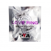 Прозрачное виброкольцо с двумя вибропульками - Toyfa Basic - в Воронеже купить с доставкой