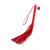 Красная кожаная плеть с петлёй - 50 см. - Pecado - купить с доставкой в Воронеже