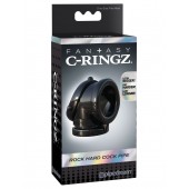 Черное эрекционное кольцо Rock Hard Cock Pipe - Pipedream - в Воронеже купить с доставкой