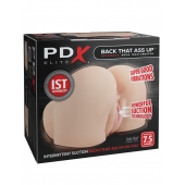 Телесный мастурбатор-полуторс с вибрацией и эффектом всасывания Back That Ass Up - Pipedream - в Воронеже купить с доставкой