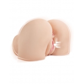 Телесный мастурбатор-полуторс с вибрацией и эффектом всасывания Back That Ass Up - Pipedream - в Воронеже купить с доставкой