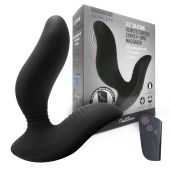Черный вибромассажер простаты 3,5’’ Remote Control Curve P-spot Massager - 12 см. - Erokay - в Воронеже купить с доставкой