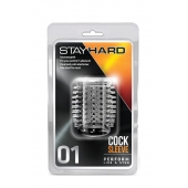 Прозрачная насадка с шипами STAY HARD COCK SLEEVE 01 CLEAR - Blush Novelties - в Воронеже купить с доставкой