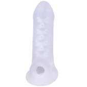 Тонкая насадка-удлинитель с подхватом мошонки Jacked Up - Doc Johnson - в Воронеже купить с доставкой