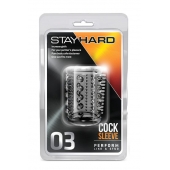 Прозрачная насадка с шипами и шишечками STAY HARD COCK SLEEVE 03 CLEAR - Blush Novelties - в Воронеже купить с доставкой
