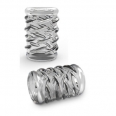 Прозрачная насадка с объёмными чёрточками STAY HARD COCK SLEEVE 06 CLEAR - Blush Novelties - в Воронеже купить с доставкой