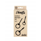 Набор из 3 черных уретральных массажеров Spin - Lola Games - купить с доставкой в Воронеже