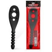 Черная силиконовая шлепалка - 30 см. - Notabu - купить с доставкой в Воронеже