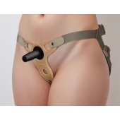 Женский пояс с коннектором и вагинальной пробкой - LOVETOY (А-Полимер) - купить с доставкой в Воронеже