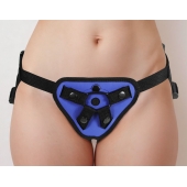 Синий универсальный пояс с 2 видами фиксации - LOVETOY (А-Полимер) - купить с доставкой в Воронеже