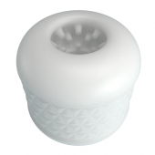 Белый сквозной мастурбатор Crystle - Baile - в Воронеже купить с доставкой