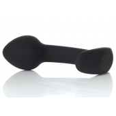 Черная анальная втулка Curved - 7,5 см. - Boys of Toys