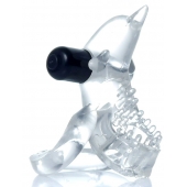 Прозрачное эрекционное виброкольцо с дельфином - Boys of Toys - в Воронеже купить с доставкой