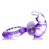 Сиреневое эрекционное виброкольцо с клиторальным зайчиком - Boys of Toys - в Воронеже купить с доставкой