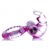 Розовое эрекционное виброкольцо с клиторальным зайчиком - Boys of Toys - в Воронеже купить с доставкой