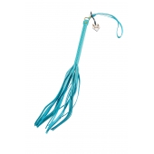 Голубая кожаная плеть - 50 см. - Pecado - купить с доставкой в Воронеже