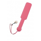 Розовый кожаный пэддл - 37 см. - Pecado - купить с доставкой в Воронеже