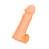 Оранжевая сувенирная свеча «Пенис» - Pecado - купить с доставкой в Воронеже
