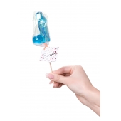 Голубой леденец в форме члена со вкусом блю кюрасао - 80 гр. - Sosuчki - купить с доставкой в Воронеже