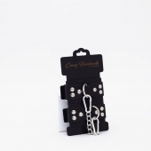 Черные кожаные оковы с регулируемыми ремешками - Crazy Handmade - купить с доставкой в Воронеже