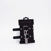 Черно-красные кожаные оковы - Crazy Handmade - купить с доставкой в Воронеже