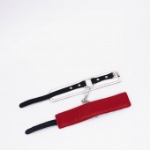 Бело-красные кожаные оковы - Crazy Handmade - купить с доставкой в Воронеже