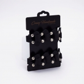 Черные кожаные оковы из звеньев - Crazy Handmade - купить с доставкой в Воронеже