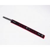 Черно-красный ошейник Sex - Crazy Handmade - купить с доставкой в Воронеже