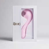 Розовый вибромассажёр с деликатными токами - Youvic - купить с доставкой в Воронеже