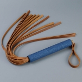 Плеть с джинсовой ручкой «Дикий Запад» - 60 см. - Sitabella - купить с доставкой в Воронеже