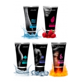 Набор из 5 лубрикантов JUJU (увлажняющий, Hot+, Long, Anal, малина) - JuJu - купить с доставкой в Воронеже