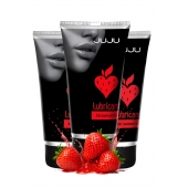 Набор из 3 съедобных лубрикантов JUJU со вкусом клубники - JuJu - купить с доставкой в Воронеже