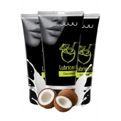 Набор из 3 съедобных лубрикантов JUJU со вкусом кокоса - JuJu - купить с доставкой в Воронеже