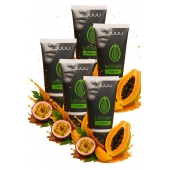 Набор из 5 съедобных лубрикантов JUJU со вкусом тропических фруктов - JuJu - купить с доставкой в Воронеже