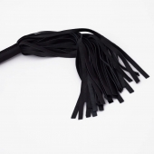 Черный кожаный флоггер - 45 см. - Crazy Handmade - купить с доставкой в Воронеже